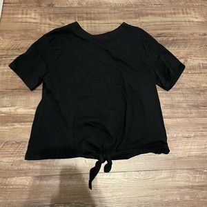 Women’s Black Short Sleeve Crop Top from Balera size: MA